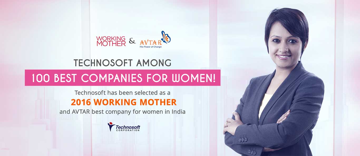 Technosoft Among 100 Best Companies for women_Banner