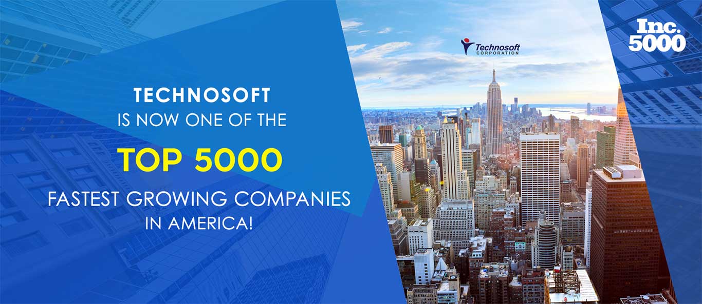 Technosoft was named to the 2016 Inc.5000 List of America's Fastest-Growing Companies_Banner
